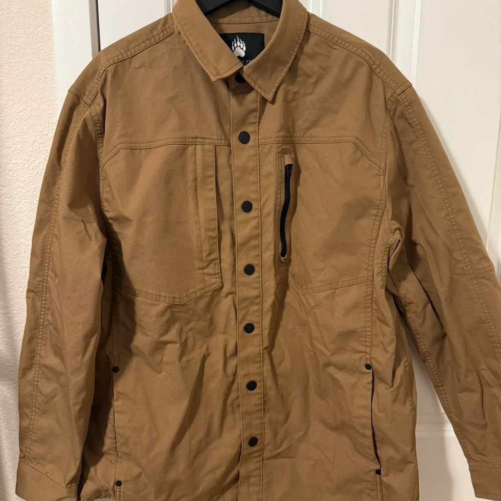 Duluth Trading Co Tan Military Jacket